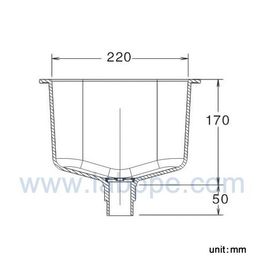 SH356B-Lab PP Cup Sink,Grey sink,252*150*170mm,laboratory sinks,Lab sink,Lab sink Drain