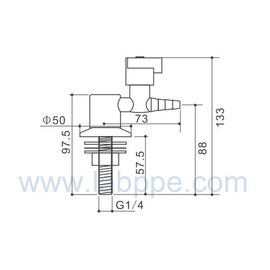 SHB10-1-valves gas gas nipple Fume Hoods valves gas cock Panel mounted slow open press and turn lab fittings safety lock