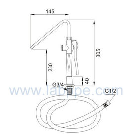 SH755K6-bottle washer,deck mounted bottle washer in laboratory