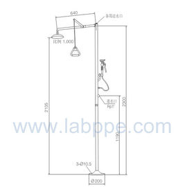 SH458B-Safety shower Emergency Shower,SS304 Emergency shower