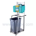 SH8GT-Techsafe brand china factory 30L Gravity operated Eye wash with trooley cart 8 Gallon meets ansi Z358.1-2009
