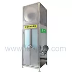 SH786T-Emergency shower & eyewash booth,stainless steel with water/waste tank