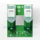 SH4694-eye wash solution,Plum eye wash Station with 2 bottles