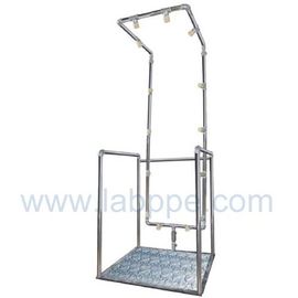 SHM100-Foot pedal Safety shower & eyewash station,Galvanization iron and ANSI CE