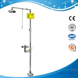 SH712BS-red sus 304 Safety shower & eyewash station,SS304 emergency eye wash in China lab eye wash ansi Z358.1-2009!