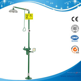 SH712BSG-epoxy powder coating Safety shower & eyewash station,Carbon steel,Green eye wash and emergency shower workplace