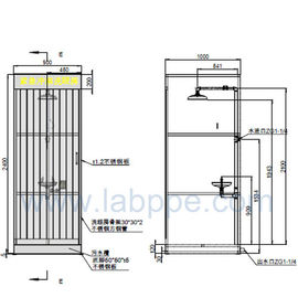 SH786-Emergency shower & eyewash,emergency shower and eye wash room,safety shower booth