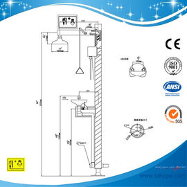 SH580B-Safety shower and Eye Washer,Explosion Proof with Cable Heated Freeze proof safety shower and eye wash