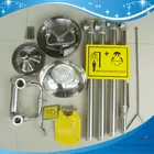 SH712BSF-SUS304 stainless steel Pedaled emergency shower & eyewash station combination foot operated eye wash safety eye