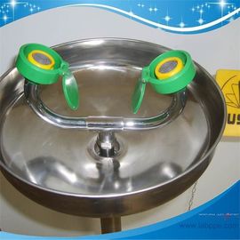 SH359DZ-emergency eye washer safety eye wash station wall type SS304 SH359DZ silver color yellow color used for school