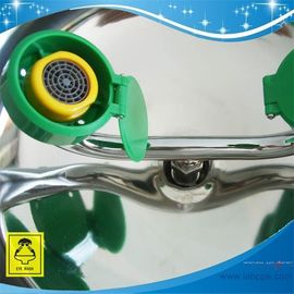 SH359DZ-emergency eye washer safety eye wash station wall type SS304 SH359DZ silver color yellow color used for school