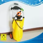 SH782A-Portable Eye wash 12 litre meets ansi z358.1-2014 yellow color with safety eye wash sign portable eye wash statio