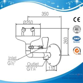 SH359D-wall mounted eye wash station,safety eye wash solution eyewasher eye wsh station wall mounted with dust cover