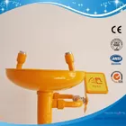 SH712B-industrial safety epoxy powder coating Galvanization Iron Safety shower eyewash station,Carbon steel,yellow color