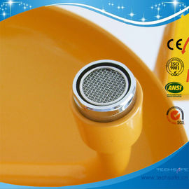 SH712B-industrial safety epoxy powder coating Galvanization Iron Safety shower eyewash station,Carbon steel,yellow color