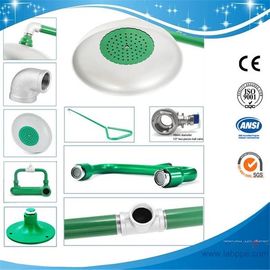 SH712BSG-epoxy powder coating Safety shower & eyewash station,Carbon steel,Green eye wash and emergency shower workplace