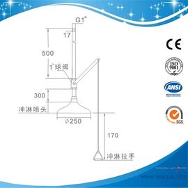 SH1587-Wall mounted emergency shower,SS304 Safety shower