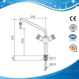 SHA8-Single Way Lab Tap/mixer,Deck Mounted,Swing Gooseneck