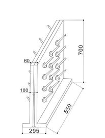 SH361AA-Lab Glassware Drying Rack/Pegboard,550*700mm