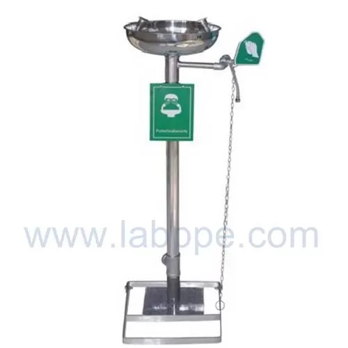 SHE150S-Stand emergency eyewash station,SS304,Color:Yellow,red,green