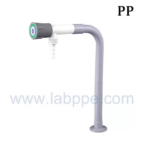 SHA6-Single Way Lab Tap/Faucet,brass,Swing gooseneck pp tap,single outlet plastic tap