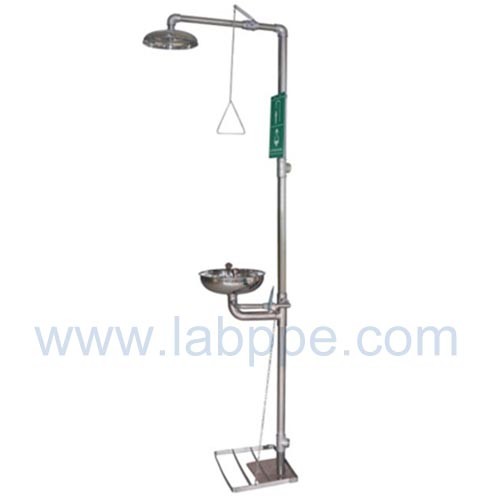 SHS150SSafety shower & eyewash station,SS304,lab eye wash ansi Z358.12009