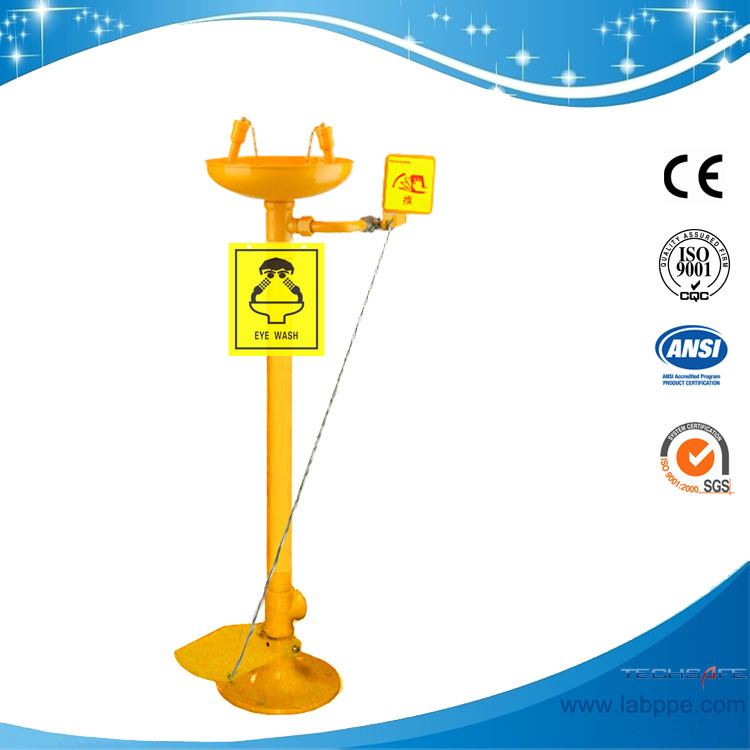 SH711BF-G.I.eye wash,safety eye wash with foot pedal eye wash techsafe shower and eye wash ANSI Z358.1