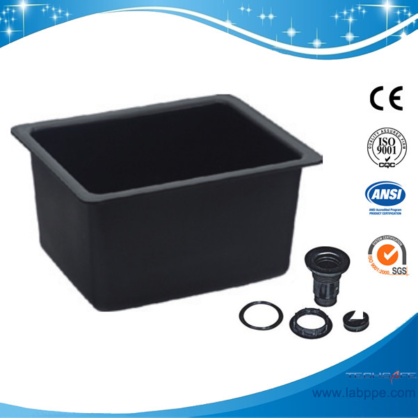 SHP2-Lab PP Mid Size Sink,555*455*310mm science lab sink  lab equipment sink polypropylene fume hood sink pp sink