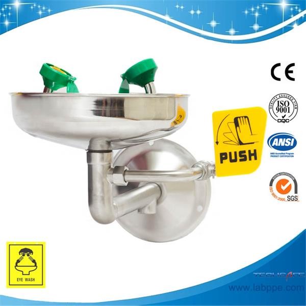 SH359DWall mounted emergency eye wash SUS304 eye wash ANSI CE eyewash